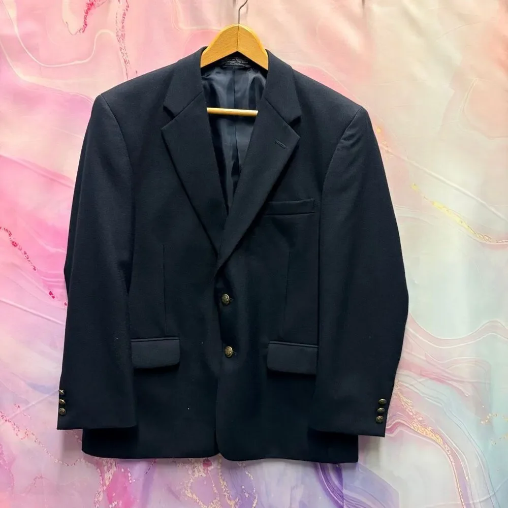 Meeting Street 42S Navy Blue Suit Jacket Blazer Sports Coat Professional Busines